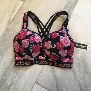 BeBe floral sports bra, NWT.  Size 1X